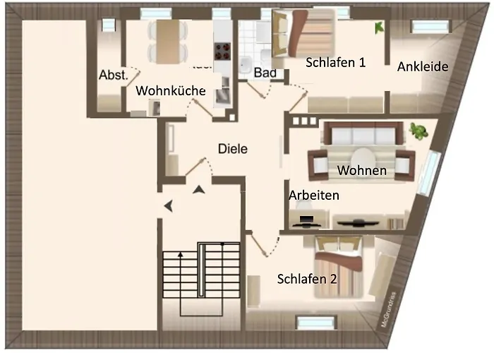 Chic & Cozy 2 Bedroom In Bielefeld, 64 M2 Bielefeld
